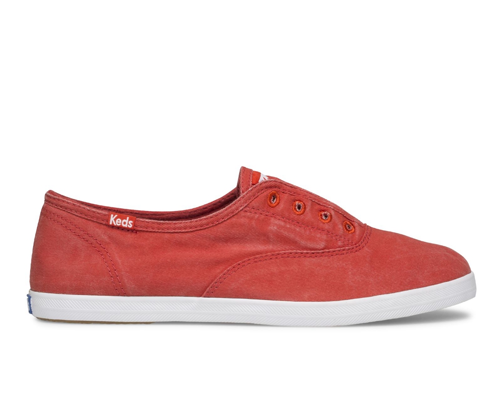 Slip Ons Keds Mujer Rojos - Chillax Seasonal - 5936-FGWIK